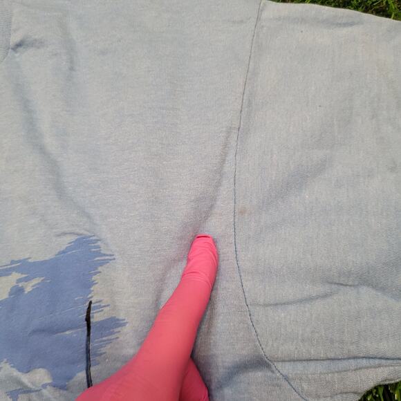 VTG 80s Single Stitch USS Texas BB-35 T-Shirt Mens M Military Ship - Picture 3 of 4